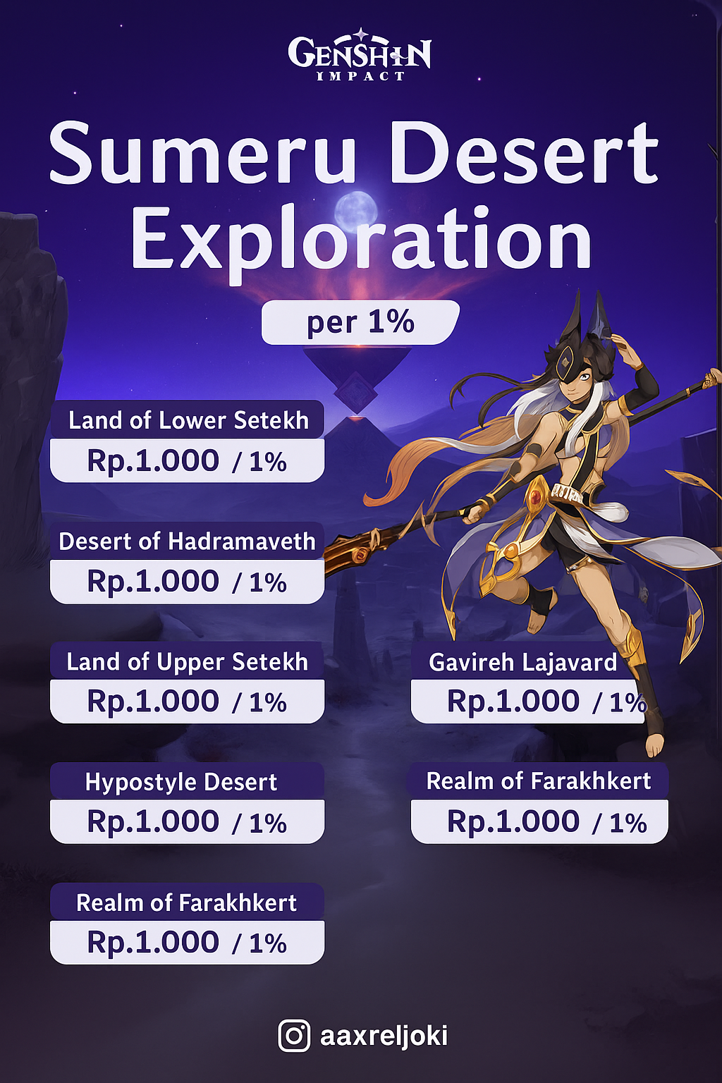 Eksporasi Gurun Sumeru Malam